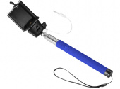 Монопод проводной Wire Selfie (черный, ярко-синий)