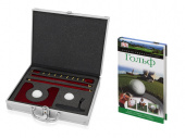 Подарочный набор Багс: офисный набор для гольфа, книга (серебристый, красное дерево)