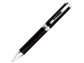 Ручка шариковая Focus (черный, серебристый)