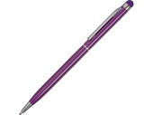Ручка-стилус металлическая шариковая Jucy (фиолетовый)