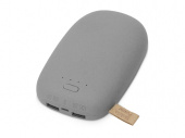 Внешний аккумулятор в форме камня Stone, 10400 mAh (серый)