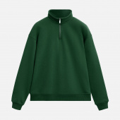 Толстовка на молнии унисекс FLOW, зеленая, размер XL/2XL