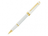 Ручка-роллер Bailey Light Polished White Resin and Gold Tone (белый)