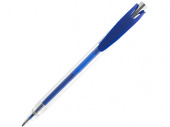 Ручка пластиковая шариковая Tavas (ярко-синий, прозрачный)
