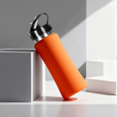 Бутылка для воды Bottle C1, soft touch, 600 мл (оранжевый)