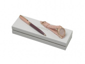 Подарочный набор Bird: часы наручные, ручка шариковая (розовый)