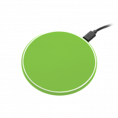 Беспроводное зарядное устройство с подсветкой 15W Auris, салатовое