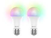 Набор из двух лампочек IoT CLED M1 RGB, E27 (белый)