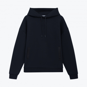 Худи релакс унисекс Баланс, с начесом, синий, размер XL/2XL