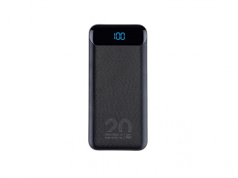Внешний аккумулятор с дисплеем, 20000 mAh (черный)