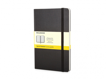 Записная книжка А6 (Pocket) Classic (в клетку) (черный)