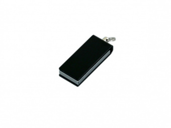 USB-флешка мини на 64 Гб с мини чипом в цветном корпусе (черный)