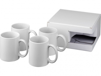 Набор Ceramic: 4 кружки для сублимации (белый)