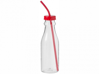 Бутылка Soda (красный, прозрачный)