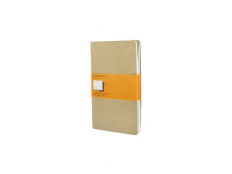 Набор записных книжек А5 Cahier (в линейку), 3 шт (бежевый)