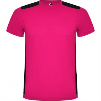 Спортивная футболка DETROIT мужская, ФУКСИЯ/ЧЕРНЫЙ XL