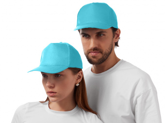 Бейсболка Poly (лазурный)