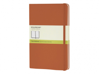 Записная книжка А5  (Large) Classic (нелинованный) (оранжевый)