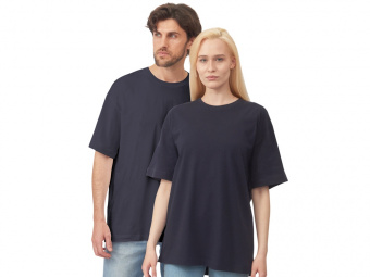 Футболка оверсайз Vienna унисекс (темно-синий)