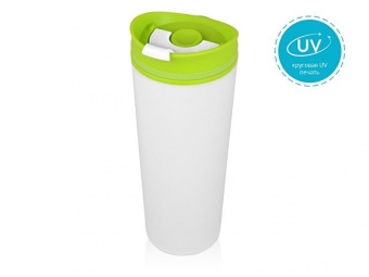 Термокружка «Brite» 500мл, белый/зеленое яблоко