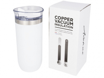 Вакуумная герметичная термокружка Twist (белый)