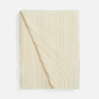 Плед Remitti, белый (молочный)