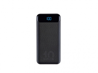 Внешний аккумулятор с дисплеем, 10000 mAh (черный)