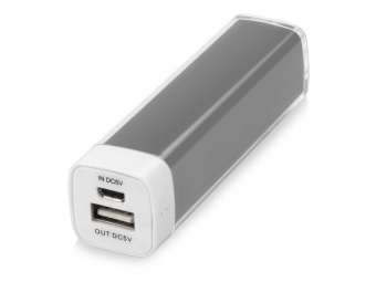 Портативное зарядное устройство Ангра, 2200 mAh (серый)