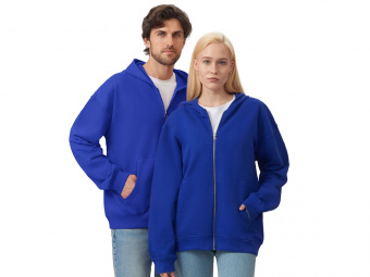 Толстовка оверсайз с капюшоном на молнии Monaco (синий классический )