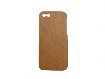Чехол для iPhone 5/5s/SE Monolit Hole, бук (светло-коричневый)