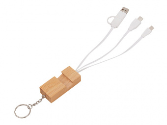 Универсальный кабель с подставкой 4-в-1 Unicable (белый)