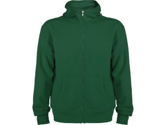 Толстовка на молнии Montblanc унисекс (зеленый бутылочный )