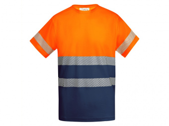 Футболка Tauri мужская (navy, неоновый оранжевый)