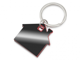 Брелок SteelPop House (стальной, красный)