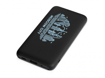Внешний беспроводной аккумулятор с подсветкой лого Reserve X v.2 (ярче подсветка), 8000 mAh (черный)