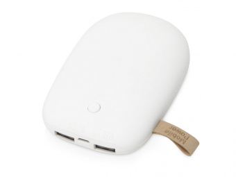 Внешний аккумулятор в форме камня Stone, 7800 mAh (белый)