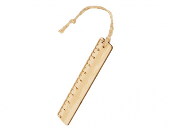 Закладка с линейкой из бамбука Bookmark (натуральный)