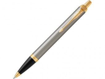 Ручка шариковая Parker IM Core Brushed Metal GT (серебристый, золотистый)