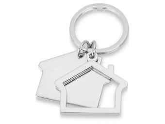 Брелок Избушка (серебристый)