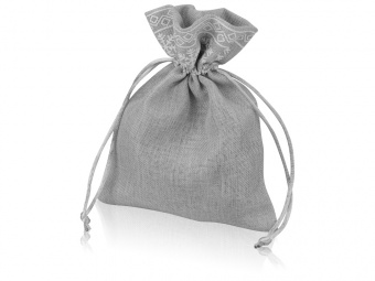 Мешочек подарочный новогодний (серый)