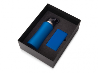 Подарочный набор COLOR IT с бутылкой для воды и повербанком, 10000 mAh (синий)