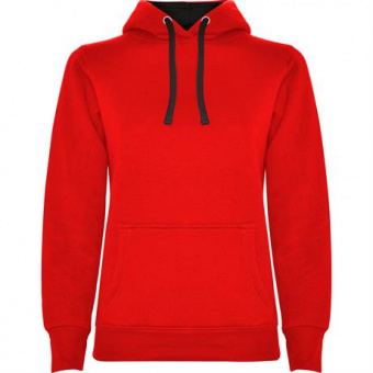 Толстовка URBAN WOMAN женская, КРАСНЫЙ/ЧЕРНЫЙ 2XL