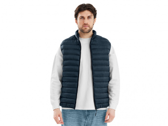 Стеганый жилет Uniqloud, мужской (темно-синий)