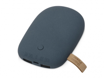 Внешний аккумулятор в форме камня Stone, 7800 mAh (темно-серый)