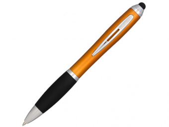 Ручка-стилус шариковая Nash (черный, оранжевый)