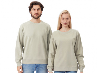 Свитшот оверсайз с рукавом реглан Belgrade, унисекс (оливковый)