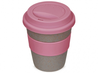 Стакан из бамбукового волокна Café (пыльная роза, серый)