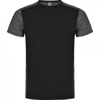 Спортивная футболка ZOLDER мужская, ЧЕРНЫЙ/ПЁСТРЫЙ ЧЕРНЫЙ L