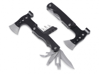 Топор-мультитул 7-в-1 Stalk (серебристый, черный)