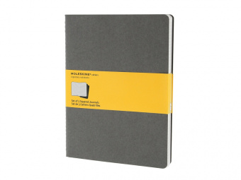 Набор записных книжек Cahier, ХLarge (в клетку) (серый)